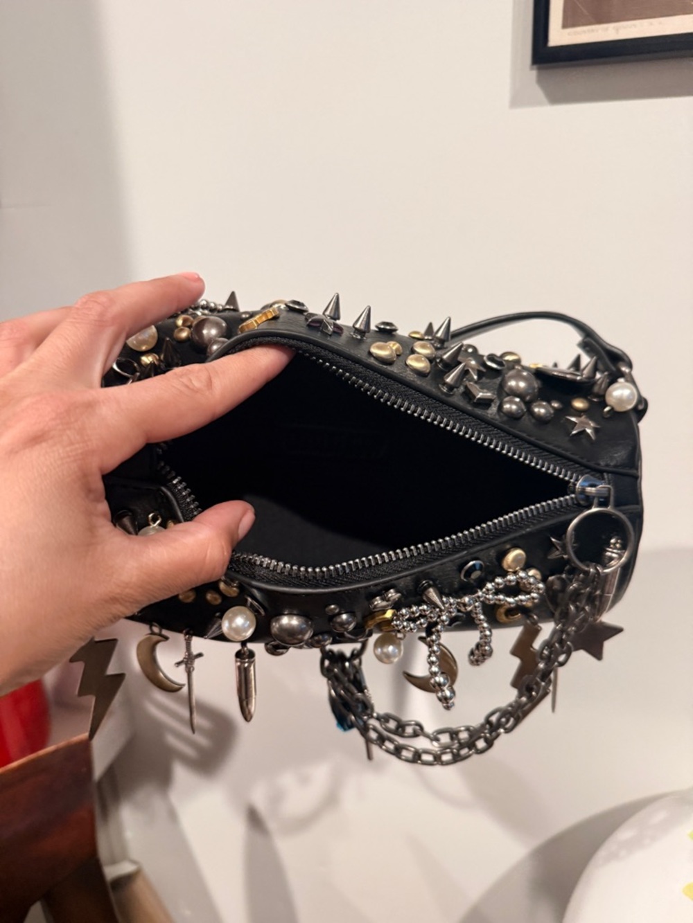 Dolls Kill Current Mood Bolt of Beauty shoulder Bag - Picture 3 of 9